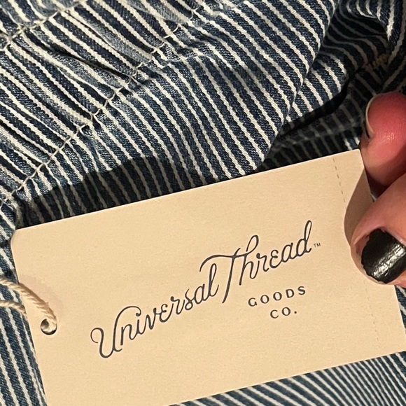 Universal thread nwt striped light wash paper bag waist jeans - Picture 5 of 11